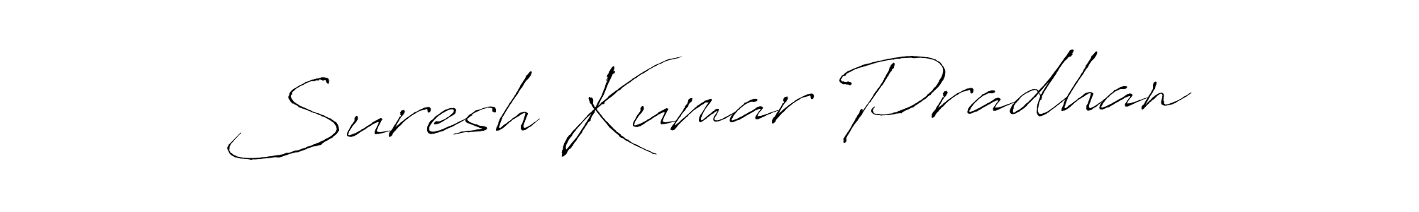 Suresh Kumar Pradhan stylish signature style. Best Handwritten Sign (Antro_Vectra) for my name. Handwritten Signature Collection Ideas for my name Suresh Kumar Pradhan. Suresh Kumar Pradhan signature style 6 images and pictures png