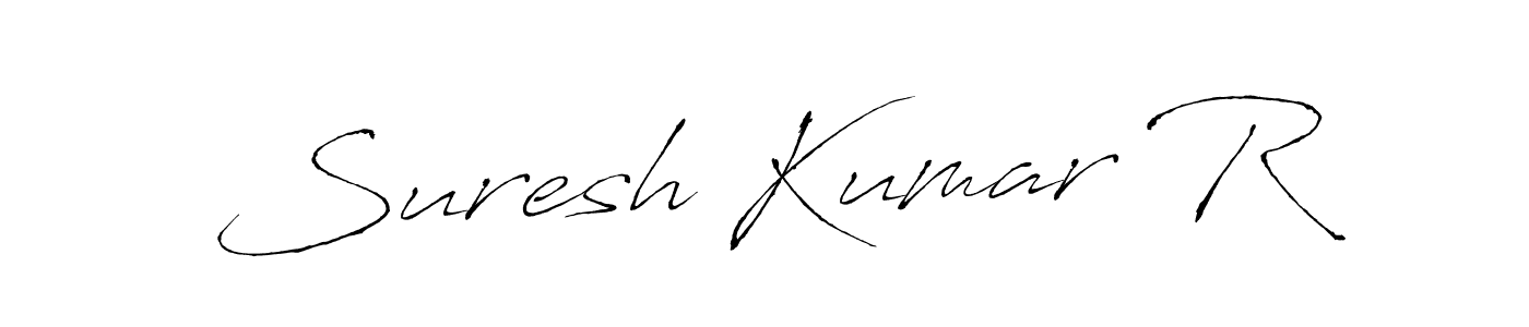 Antro_Vectra is a professional signature style that is perfect for those who want to add a touch of class to their signature. It is also a great choice for those who want to make their signature more unique. Get Suresh Kumar R name to fancy signature for free. Suresh Kumar R signature style 6 images and pictures png