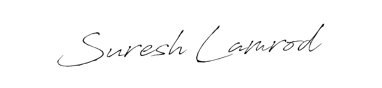 Also You can easily find your signature by using the search form. We will create Suresh Lamrod name handwritten signature images for you free of cost using Antro_Vectra sign style. Suresh Lamrod signature style 6 images and pictures png