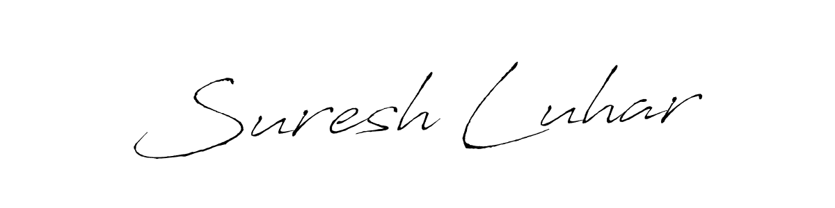 You should practise on your own different ways (Antro_Vectra) to write your name (Suresh Luhar) in signature. don't let someone else do it for you. Suresh Luhar signature style 6 images and pictures png