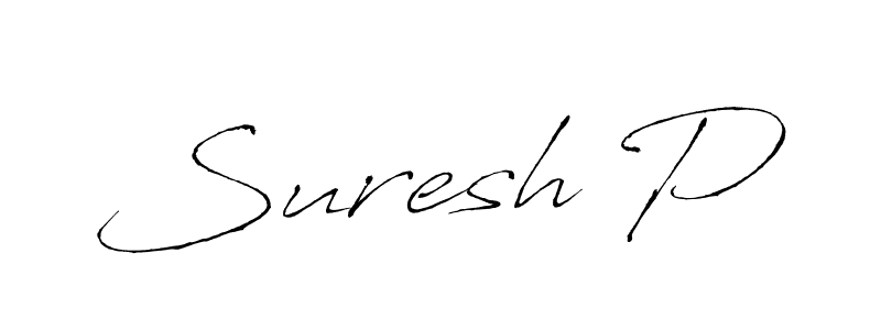 How to make Suresh P name signature. Use Antro_Vectra style for creating short signs online. This is the latest handwritten sign. Suresh P signature style 6 images and pictures png