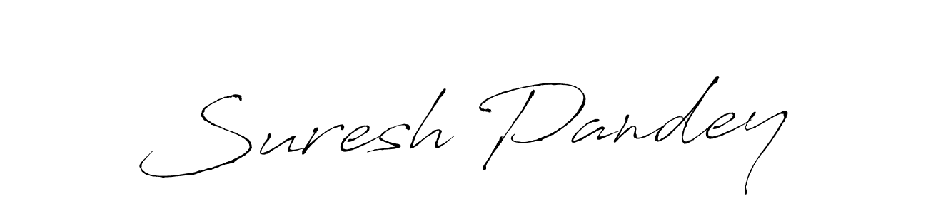 Make a beautiful signature design for name Suresh Pandey. With this signature (Antro_Vectra) style, you can create a handwritten signature for free. Suresh Pandey signature style 6 images and pictures png