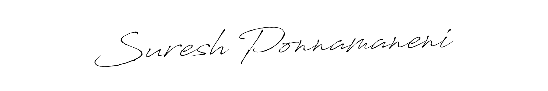 Use a signature maker to create a handwritten signature online. With this signature software, you can design (Antro_Vectra) your own signature for name Suresh Ponnamaneni. Suresh Ponnamaneni signature style 6 images and pictures png