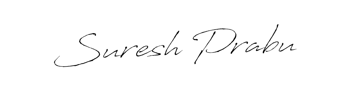 Antro_Vectra is a professional signature style that is perfect for those who want to add a touch of class to their signature. It is also a great choice for those who want to make their signature more unique. Get Suresh Prabu name to fancy signature for free. Suresh Prabu signature style 6 images and pictures png