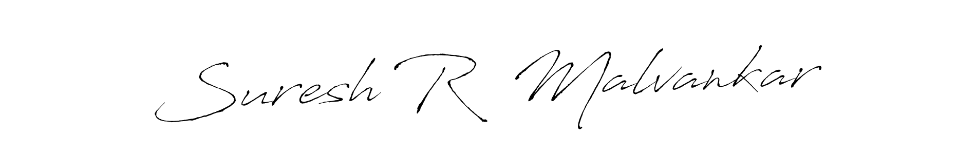 Make a beautiful signature design for name Suresh R  Malvankar. With this signature (Antro_Vectra) style, you can create a handwritten signature for free. Suresh R  Malvankar signature style 6 images and pictures png