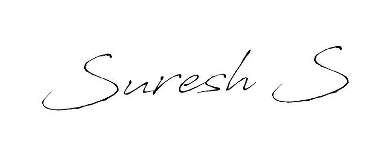 The best way (Antro_Vectra) to make a short signature is to pick only two or three words in your name. The name Suresh S include a total of six letters. For converting this name. Suresh S signature style 6 images and pictures png