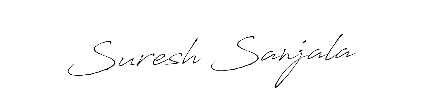 Similarly Antro_Vectra is the best handwritten signature design. Signature creator online .You can use it as an online autograph creator for name Suresh Sanjala. Suresh Sanjala signature style 6 images and pictures png