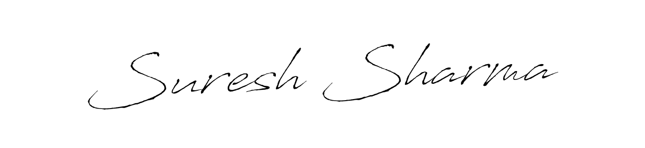 Use a signature maker to create a handwritten signature online. With this signature software, you can design (Antro_Vectra) your own signature for name Suresh Sharma. Suresh Sharma signature style 6 images and pictures png