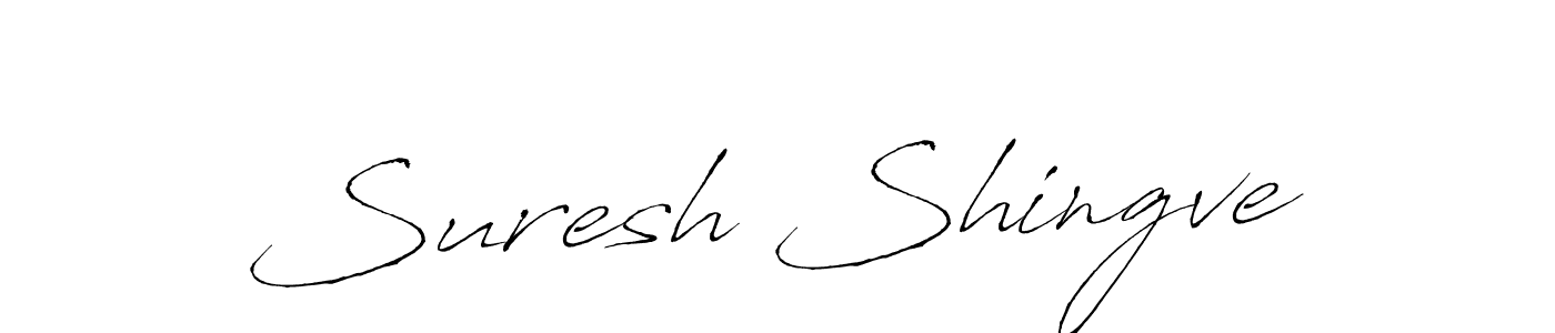 Design your own signature with our free online signature maker. With this signature software, you can create a handwritten (Antro_Vectra) signature for name Suresh Shingve. Suresh Shingve signature style 6 images and pictures png