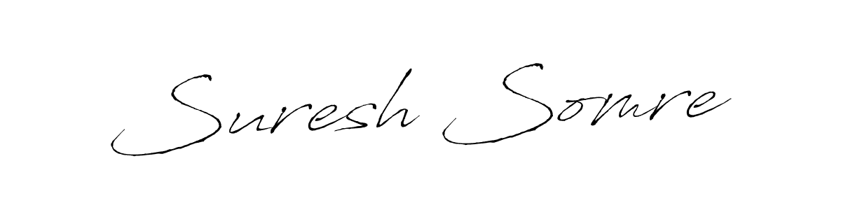 You should practise on your own different ways (Antro_Vectra) to write your name (Suresh Somre) in signature. don't let someone else do it for you. Suresh Somre signature style 6 images and pictures png