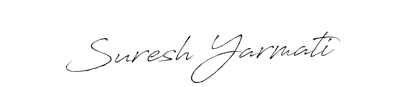 Also we have Suresh Yarmati name is the best signature style. Create professional handwritten signature collection using Antro_Vectra autograph style. Suresh Yarmati signature style 6 images and pictures png