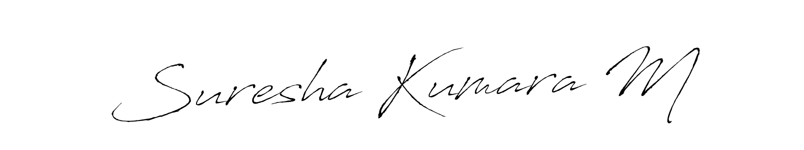 Use a signature maker to create a handwritten signature online. With this signature software, you can design (Antro_Vectra) your own signature for name Suresha Kumara M. Suresha Kumara M signature style 6 images and pictures png