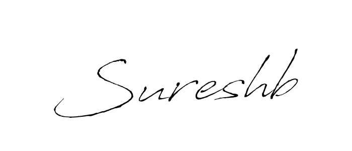 How to make Sureshb name signature. Use Antro_Vectra style for creating short signs online. This is the latest handwritten sign. Sureshb signature style 6 images and pictures png