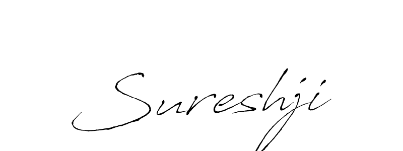 How to make Sureshji name signature. Use Antro_Vectra style for creating short signs online. This is the latest handwritten sign. Sureshji signature style 6 images and pictures png