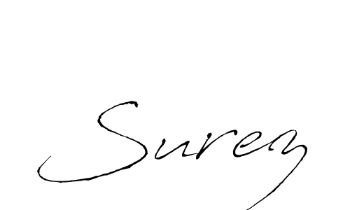 Also we have Surez name is the best signature style. Create professional handwritten signature collection using Antro_Vectra autograph style. Surez signature style 6 images and pictures png