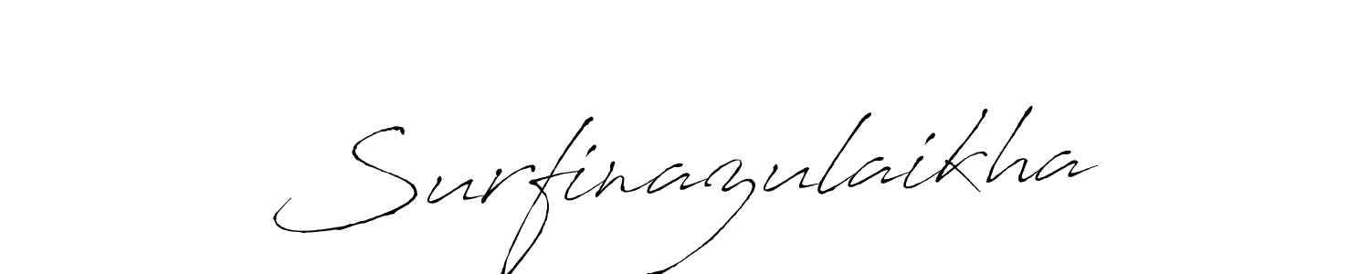 Design your own signature with our free online signature maker. With this signature software, you can create a handwritten (Antro_Vectra) signature for name Surfinazulaikha. Surfinazulaikha signature style 6 images and pictures png