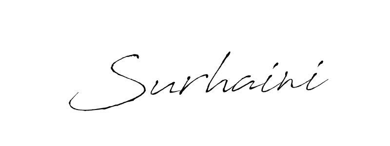 Similarly Antro_Vectra is the best handwritten signature design. Signature creator online .You can use it as an online autograph creator for name Surhaini. Surhaini signature style 6 images and pictures png