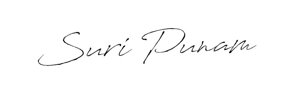 How to make Suri Punam signature? Antro_Vectra is a professional autograph style. Create handwritten signature for Suri Punam name. Suri Punam signature style 6 images and pictures png