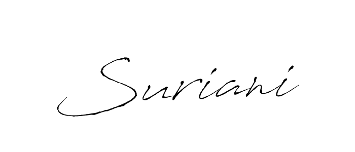 How to make Suriani name signature. Use Antro_Vectra style for creating short signs online. This is the latest handwritten sign. Suriani signature style 6 images and pictures png
