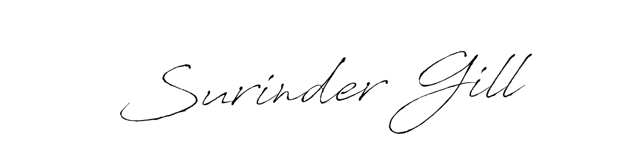 Similarly Antro_Vectra is the best handwritten signature design. Signature creator online .You can use it as an online autograph creator for name Surinder Gill. Surinder Gill signature style 6 images and pictures png