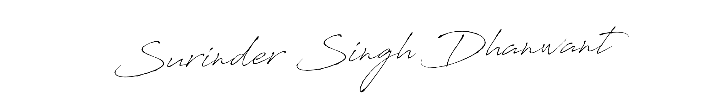 Antro_Vectra is a professional signature style that is perfect for those who want to add a touch of class to their signature. It is also a great choice for those who want to make their signature more unique. Get Surinder Singh Dhanwant name to fancy signature for free. Surinder Singh Dhanwant signature style 6 images and pictures png
