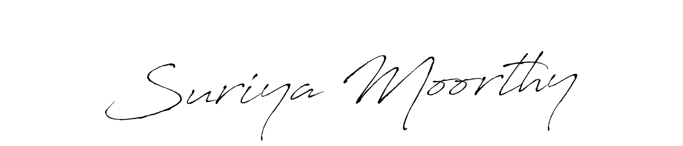 Suriya Moorthy stylish signature style. Best Handwritten Sign (Antro_Vectra) for my name. Handwritten Signature Collection Ideas for my name Suriya Moorthy. Suriya Moorthy signature style 6 images and pictures png