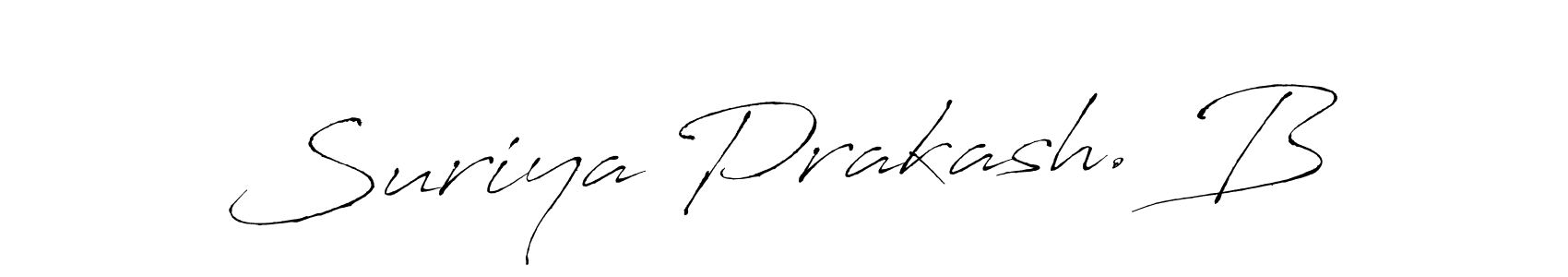 Make a beautiful signature design for name Suriya Prakash. B. Use this online signature maker to create a handwritten signature for free. Suriya Prakash. B signature style 6 images and pictures png
