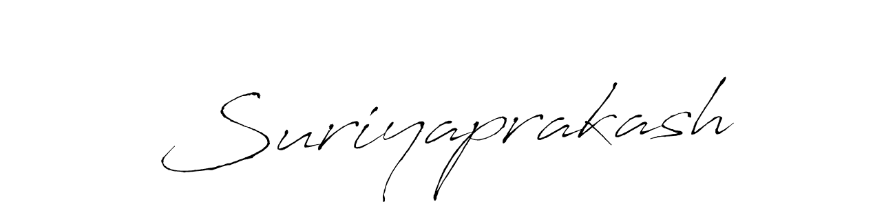 How to make Suriyaprakash signature? Antro_Vectra is a professional autograph style. Create handwritten signature for Suriyaprakash name. Suriyaprakash signature style 6 images and pictures png
