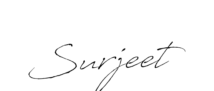 Create a beautiful signature design for name Surjeet. With this signature (Antro_Vectra) fonts, you can make a handwritten signature for free. Surjeet signature style 6 images and pictures png