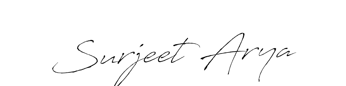 Antro_Vectra is a professional signature style that is perfect for those who want to add a touch of class to their signature. It is also a great choice for those who want to make their signature more unique. Get Surjeet Arya name to fancy signature for free. Surjeet Arya signature style 6 images and pictures png