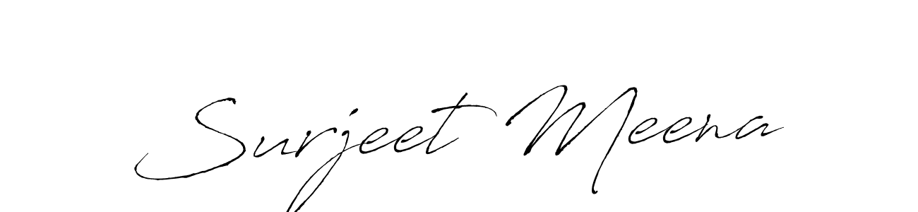 Design your own signature with our free online signature maker. With this signature software, you can create a handwritten (Antro_Vectra) signature for name Surjeet Meena. Surjeet Meena signature style 6 images and pictures png