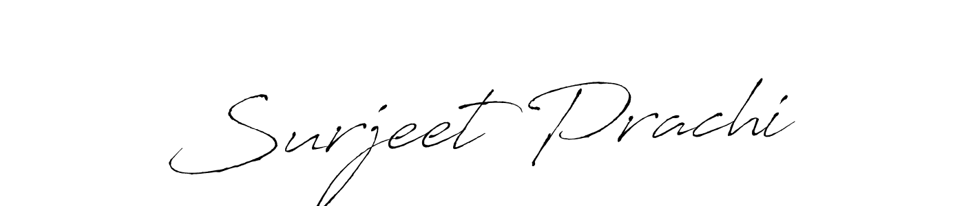 How to make Surjeet Prachi signature? Antro_Vectra is a professional autograph style. Create handwritten signature for Surjeet Prachi name. Surjeet Prachi signature style 6 images and pictures png