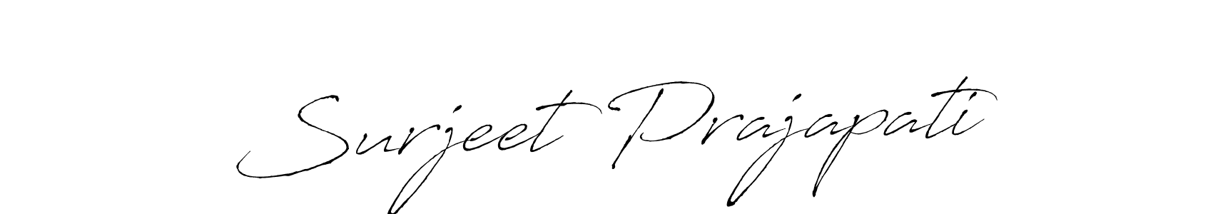 Also we have Surjeet Prajapati name is the best signature style. Create professional handwritten signature collection using Antro_Vectra autograph style. Surjeet Prajapati signature style 6 images and pictures png