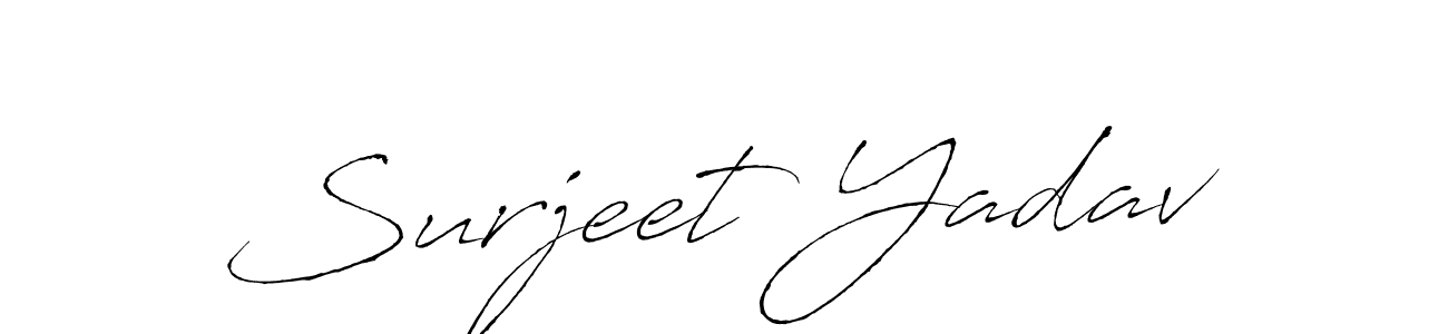 How to make Surjeet Yadav signature? Antro_Vectra is a professional autograph style. Create handwritten signature for Surjeet Yadav name. Surjeet Yadav signature style 6 images and pictures png