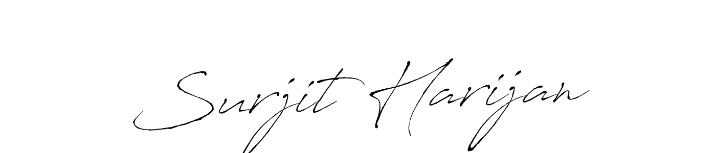 Design your own signature with our free online signature maker. With this signature software, you can create a handwritten (Antro_Vectra) signature for name Surjit Harijan. Surjit Harijan signature style 6 images and pictures png