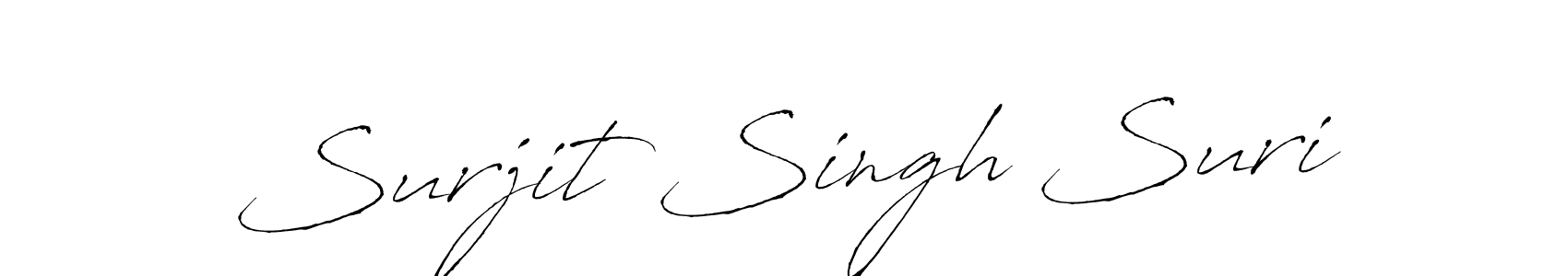 Design your own signature with our free online signature maker. With this signature software, you can create a handwritten (Antro_Vectra) signature for name Surjit Singh Suri. Surjit Singh Suri signature style 6 images and pictures png