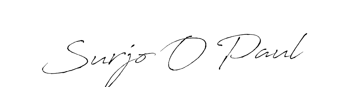 Use a signature maker to create a handwritten signature online. With this signature software, you can design (Antro_Vectra) your own signature for name Surjo O Paul. Surjo O Paul signature style 6 images and pictures png