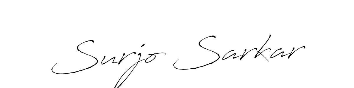 Design your own signature with our free online signature maker. With this signature software, you can create a handwritten (Antro_Vectra) signature for name Surjo Sarkar. Surjo Sarkar signature style 6 images and pictures png