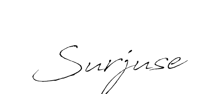 Create a beautiful signature design for name Surjuse. With this signature (Antro_Vectra) fonts, you can make a handwritten signature for free. Surjuse signature style 6 images and pictures png