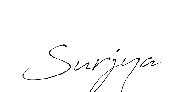 Use a signature maker to create a handwritten signature online. With this signature software, you can design (Antro_Vectra) your own signature for name Surjya. Surjya signature style 6 images and pictures png