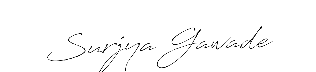 It looks lik you need a new signature style for name Surjya Gawade. Design unique handwritten (Antro_Vectra) signature with our free signature maker in just a few clicks. Surjya Gawade signature style 6 images and pictures png