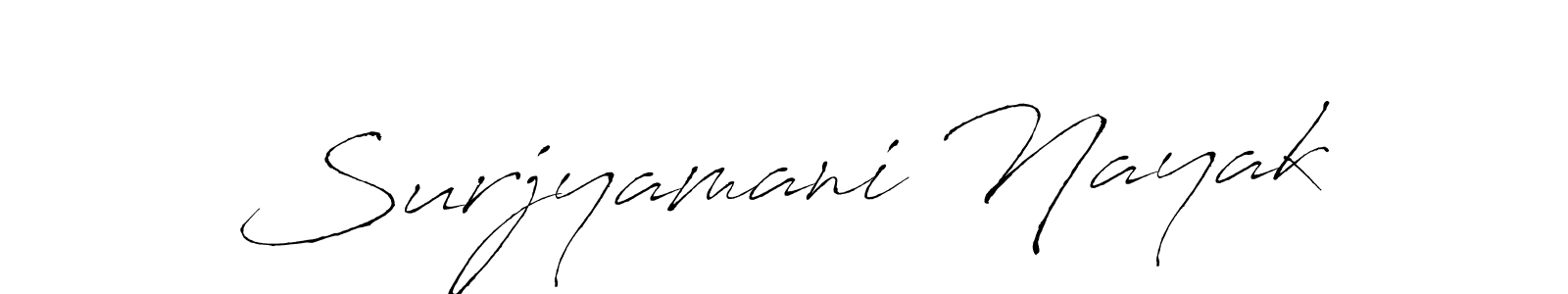 Surjyamani Nayak stylish signature style. Best Handwritten Sign (Antro_Vectra) for my name. Handwritten Signature Collection Ideas for my name Surjyamani Nayak. Surjyamani Nayak signature style 6 images and pictures png