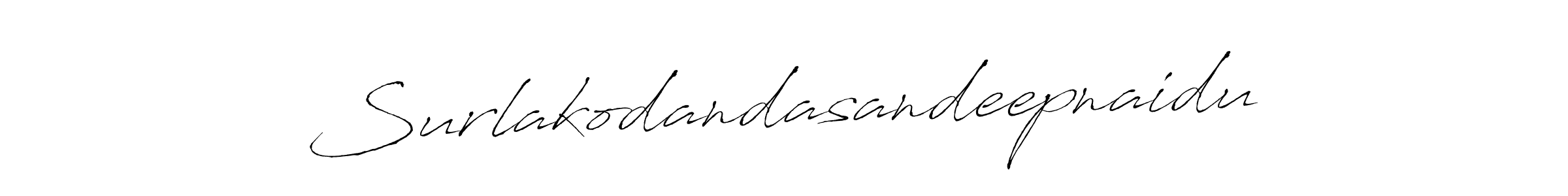 Design your own signature with our free online signature maker. With this signature software, you can create a handwritten (Antro_Vectra) signature for name Surlakodandasandeepnaidu. Surlakodandasandeepnaidu signature style 6 images and pictures png