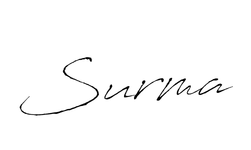 Design your own signature with our free online signature maker. With this signature software, you can create a handwritten (Antro_Vectra) signature for name Surma. Surma signature style 6 images and pictures png