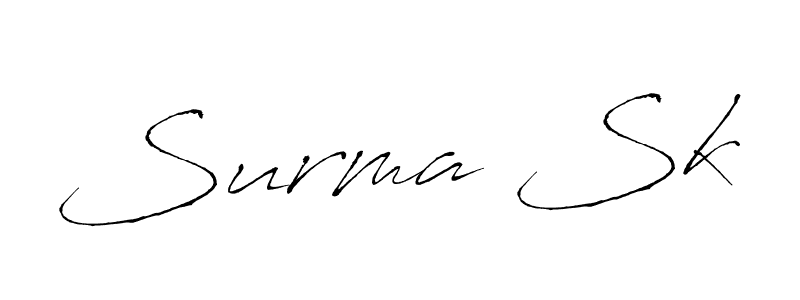 How to make Surma Sk name signature. Use Antro_Vectra style for creating short signs online. This is the latest handwritten sign. Surma Sk signature style 6 images and pictures png