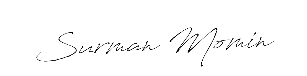 Antro_Vectra is a professional signature style that is perfect for those who want to add a touch of class to their signature. It is also a great choice for those who want to make their signature more unique. Get Surman Momin name to fancy signature for free. Surman Momin signature style 6 images and pictures png