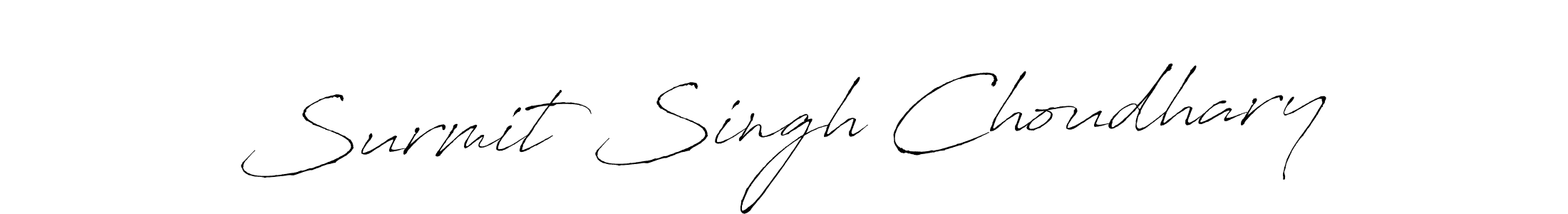 Make a short Surmit Singh Choudhary signature style. Manage your documents anywhere anytime using Antro_Vectra. Create and add eSignatures, submit forms, share and send files easily. Surmit Singh Choudhary signature style 6 images and pictures png