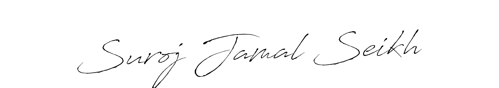 Create a beautiful signature design for name Suroj Jamal Seikh. With this signature (Antro_Vectra) fonts, you can make a handwritten signature for free. Suroj Jamal Seikh signature style 6 images and pictures png