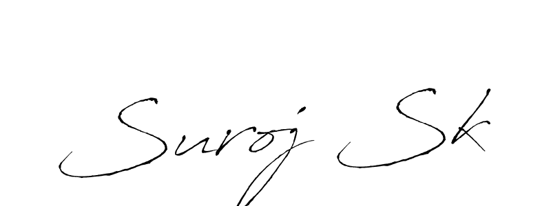 Suroj Sk stylish signature style. Best Handwritten Sign (Antro_Vectra) for my name. Handwritten Signature Collection Ideas for my name Suroj Sk. Suroj Sk signature style 6 images and pictures png