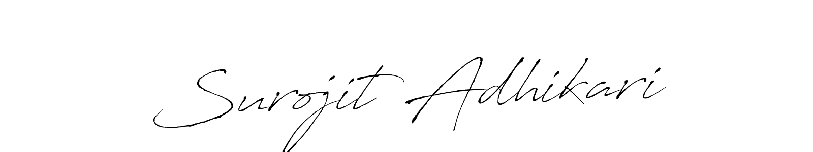 This is the best signature style for the Surojit Adhikari name. Also you like these signature font (Antro_Vectra). Mix name signature. Surojit Adhikari signature style 6 images and pictures png